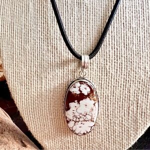 Wild Horse Turquoise 925 Silver Plated Necklace Native American Jewelry